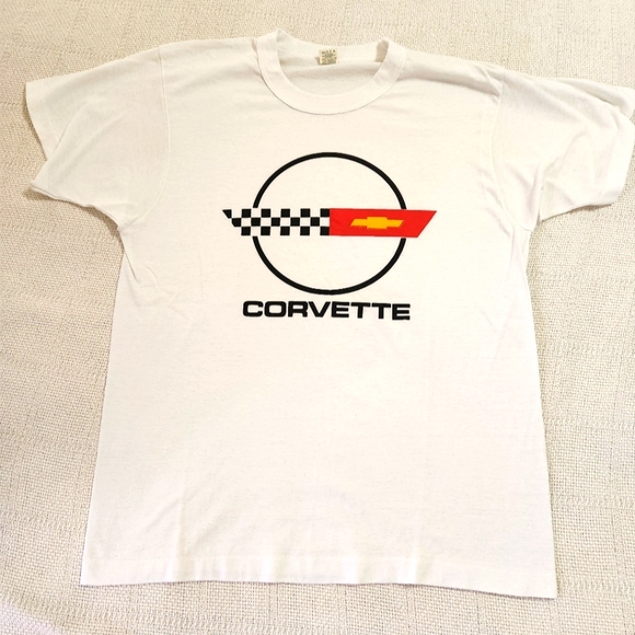 T-Shirt Vintage Corvette Racing 2XL Noir | Muscle Car Graphique Homme